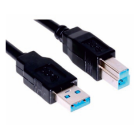 Cable conexión USB 3.0 tipo A-B 2m - ¡Rapidez garantizada!