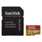 SanDisk Extreme 32GB microSD HC UHS-I con Adaptador - Clase 10