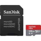 SanDisk Ultra 128GB microSD XC - Tarjeta de Memoria con Adaptador Clase 10