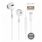 Auriculares Intrauditivos Tech One Tech earTECH TEC1301/ con Micrófono/ USB Tipo-C