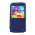 Funda tipo libro con ventana para Samsung Galaxy S5 G900 Púrpura