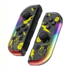 Mandos Nintendo Switch Transparente/Amarillo con RGB