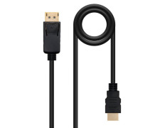 CONVERSOR DISPLAYPORT A HDMI NEGRO 0.5 M NANOCABLE - Para cables de alta calidad