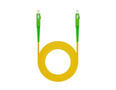 Cable de Fibra Óptica Amarillo Nanocable SC/APC a SC/APC Simplex LSZH 1m