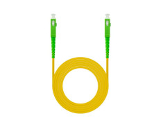 Cable de Fibra Óptica SC/APC a SC/APC Simplex LSZH 10m Amarillo Nanocable