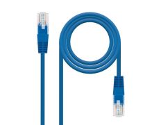 CABLE DE RED LATIGUILLO RJ45 UTP CAT6 AZUL NANOCABLE AWG24 0.30 M