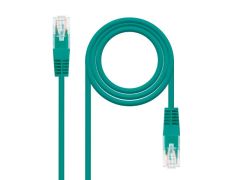 Cable de Red CAT6 UTP RJ45 Latiguillo 0.25m Verde NANOCABLE