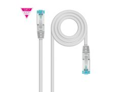Cable de Red Nanocable CAT7 AWG26 1M Gris LSZH SFTP PIMF 600MHz