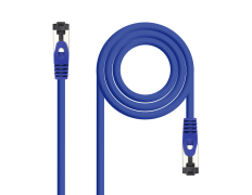CABLE DE RED LATIGUILLO NANOCABLE SSTP CAT8.1 AWG26 0.5 M AZUL