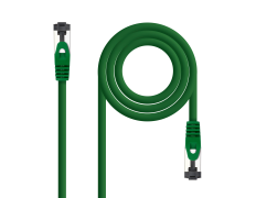 Cable de Red Latiguillo SSTP CAT8.1 AWG26 0.5 M Verde - Marca NANOCABLE