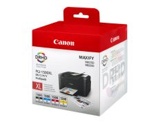 Pack 4 Cartuchos Tinta PGI-1500 XL, Colores Vivos