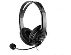 Headset USB Coolbox Coolchat U1 - Conexión por USB - Cable 2m - Micrófono Flexible Ajustable con Silenciado