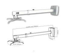 SOPORTE DE PARED PARA VIDEO PROYECTOR BLANCO APPROX SV03P (85-135)