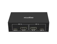 CONMUTADOR AUTOMÁTICO SOBREMESA APPROX HDMI 4K@30HZ USB-C 2 CPUS - NEGRO