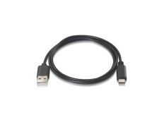 Cable USB-C 3A 2.0 NanoCable Negro 0.5m
