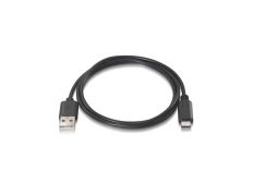 Cable USB-C 3A 2M Negro - Alta Velocidad