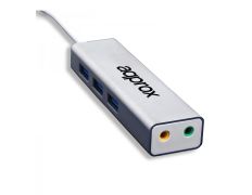 TARJETA DE SONIDO USB 5.1 APPROX APPUSB51HUB + HUB USB-A A 3xUSB 3.0