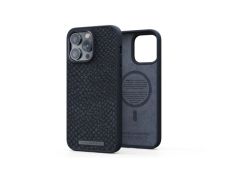 Funda MagSafe iPhone 14 Pro Max Piel de Salmón Negro NJORD