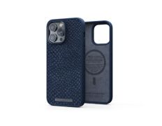 Funda MagSafe iPhone 14 Pro Max Piel de Salmón Azul Petróleo NJORD