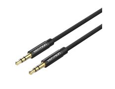 Cable de Audio Estéreo Jack 3.5mm a Jack 3.5mm 0.5m Negro Vention