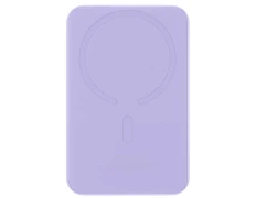 Baseus Power Bank Mini 5000mAh Morado MagSafe - Carga Rápida 20W y Cable Tipo C Incluido