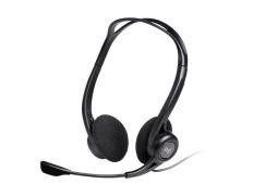 Auricular + Micrófono Logitech PC960M con Supresión de Ruido en Negro