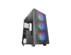 CAJA ATX MARS GAMING MCMAG NEGRA - Doble Rejilla Frontal Magnética - Lateral de Cristal