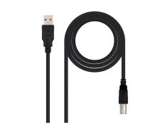 CABLE USB 2.0 IMPRESORA TIPO USB A/M-B/M 1 M NEGRO NANOCABLE
