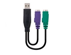 CONVERSOR PS/2 A USB 15 CM NANOCABLE - Conversor de Adaptador PS/2 a USB