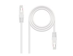 CABLE DE RED LATIGUILLO RJ45 CAT.5E UTP AW24 5 M BLANCO NANOCABLE