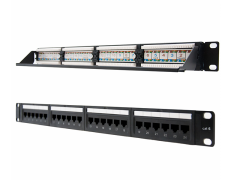 Patch Panel 24 Port RJ45 Cat.6 UTP 1U Dual IDC Nanocable