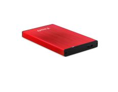 CAJA EXTERNA 2.5" USB 3.0 TOOQ TQE-2527R PARA HD HASTA 9,5MM SATA USB 3.0/3.1 GEN1 ROJA