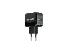 CARGADOR PARED AUTOMATICO 1XUSB 5V 2.4A NEGRO TOOQ