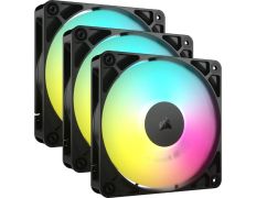 Ventilador Auxiliar Corsair RS120 A-RGB 120mm Black Triple Pack