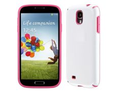 Funda CandyShell para Samsung Galaxy S4 Blanco-Magenta