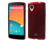 Carcasa TPU para LG Google Nexus 5 Rojo