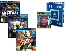 Playstation Move Pack PS3 (PS Move Heroes + Wonderbook + TV SuperStars + Kung Fu Rider)