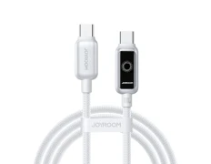 Joyroom Cable Blanco 1,2 m USB‑C a USB‑C Intelligent Power‑Off 100 W