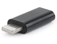 Adaptador USB tipo C (CF / 8pin M), negro