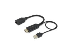 ADAPTADOR DISPLAY PORT HEMBRA A HDMI MACHO EQUIP