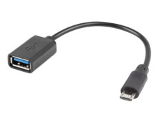 Cable Micro Usb A Usb Lanberg Ad-otg-um-01 Negro