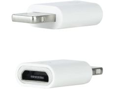Adaptador Lightning a Micro USB Nanocable Blanco