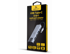 ADAPTADOR MULTIPUERTO USB TIPO C 5 en 1 - Gembird