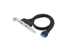 ADAPTADOR USB 3.0 CONCEPTRONIC EMRICK11B PARA PLACA BASE: 19 PINS HEMBRA A DOS USB-A HEMBRA