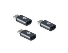 ADAPTADOR CONCEPTRON USB-C 3.1 A MICRO USB HEMBRA OTG PACK 3 UDS