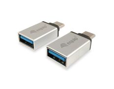 Adaptador USB-C Macho a USB 3.0 Tipo A Hembra Pack 2 Uds - Marca EQUIP