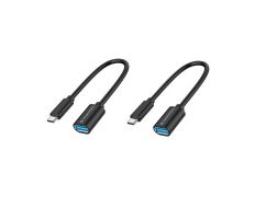 Adaptador USB-C Macho a USB-A Hembra OTG 0.2m - Pack 2 Unidades CONCEPTRON