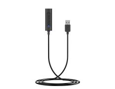 ADAPTADOR USB EQUIP LIFE A JACK 3.5" HEMBRA, USB CONTROL DE VOLUMEN Y MUTE