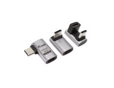 Adaptador Macho Hembra USB4 USB-C Equip 133478 40GPPS 240W Pack 3 Uds