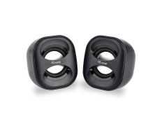 ALTAVOCES 2.0 EQUIP LIFE MINI 6W RMS NEGRO USB JACK 3.5" - Marca EQUIP